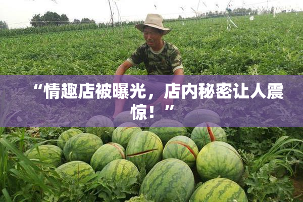 “情趣店被曝光，店内秘密让人震惊！”
