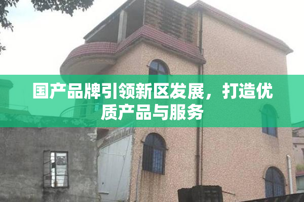 国产品牌引领新区发展，打造优质产品与服务
