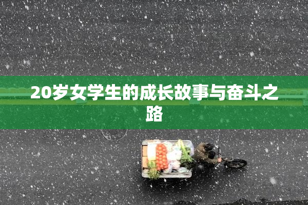 20岁女学生的成长故事与奋斗之路
