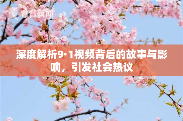 深度解析9·1视频背后的故事与影响，引发社会热议