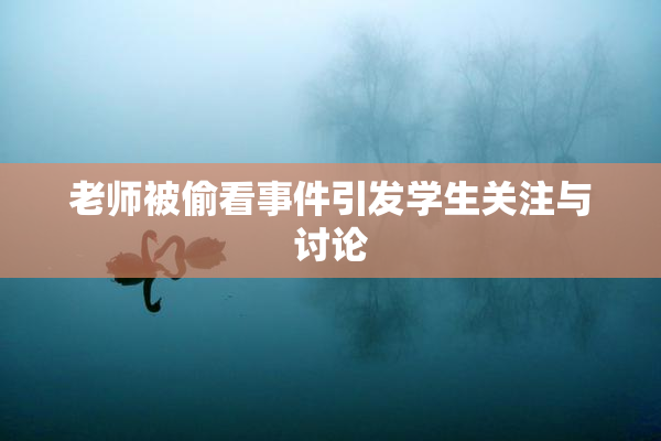 老师被偷看事件引发学生关注与讨论
