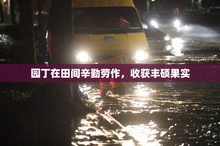 园丁在田间辛勤劳作，收获丰硕果实