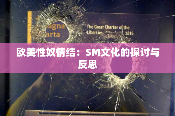 欧美性奴情结：SM文化的探讨与反思