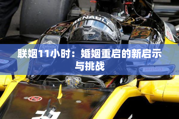 联姻11小时：婚姻重启的新启示与挑战