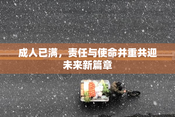 成人已满，责任与使命并重共迎未来新篇章