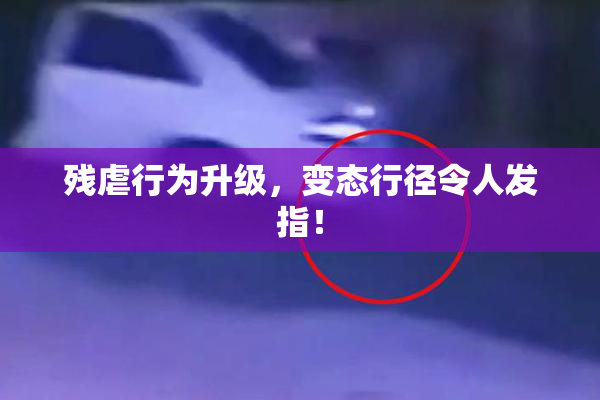 残虐行为升级，变态行径令人发指！