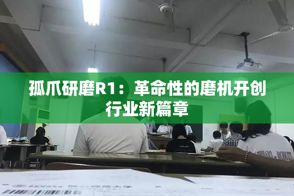 孤爪研磨R1：革命性的磨机开创行业新篇章