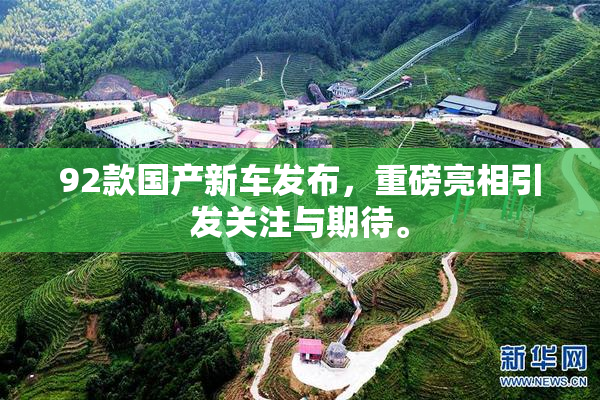 92款国产新车发布，重磅亮相引发关注与期待。