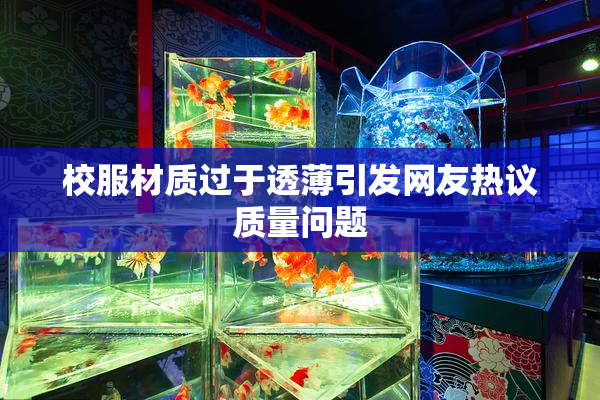 校服材质过于透薄引发网友热议质量问题