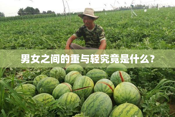 男女之间的重与轻究竟是什么？