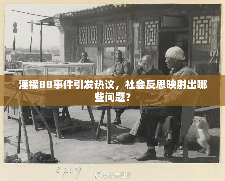淫揉BB事件引发热议，社会反思映射出哪些问题？