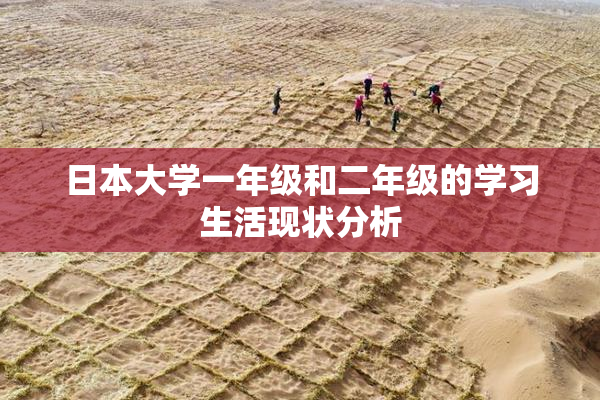 日本大学一年级和二年级的学习生活现状分析