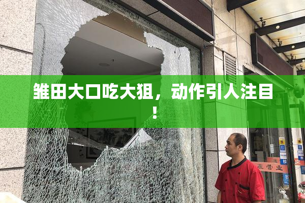 雏田大口吃大狙，动作引人注目！