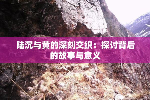 陆沉与黄的深刻交织：探讨背后的故事与意义