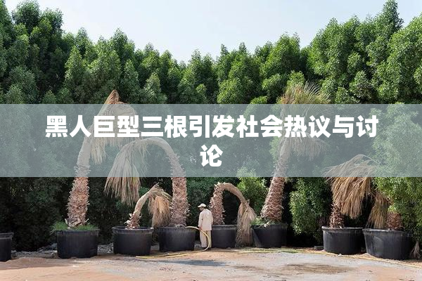 黑人巨型三根引发社会热议与讨论