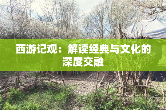 西游记观：解读经典与文化的深度交融