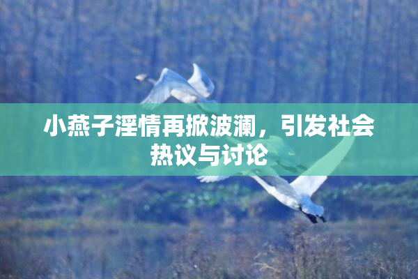 小燕子淫情再掀波澜，引发社会热议与讨论