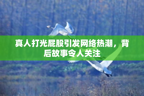 真人打光屁股引发网络热潮，背后故事令人关注