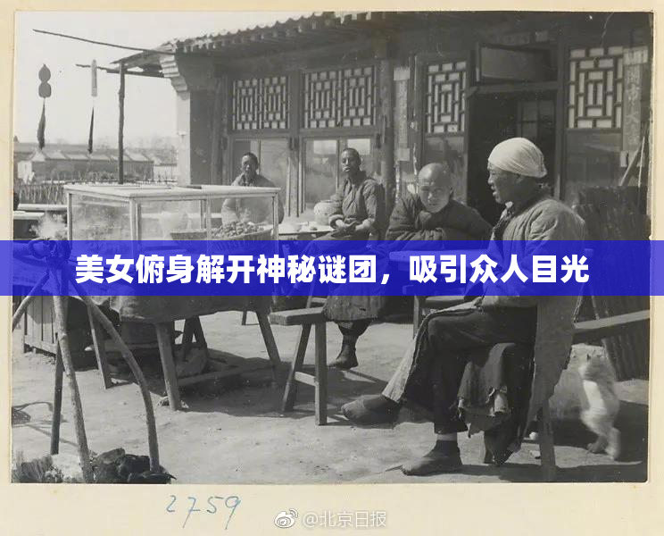 美女俯身解开神秘谜团，吸引众人目光