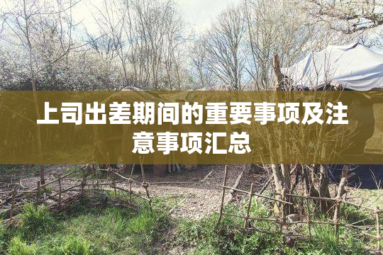 上司出差期间的重要事项及注意事项汇总