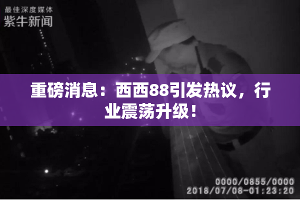 重磅消息：西西88引发热议，行业震荡升级！