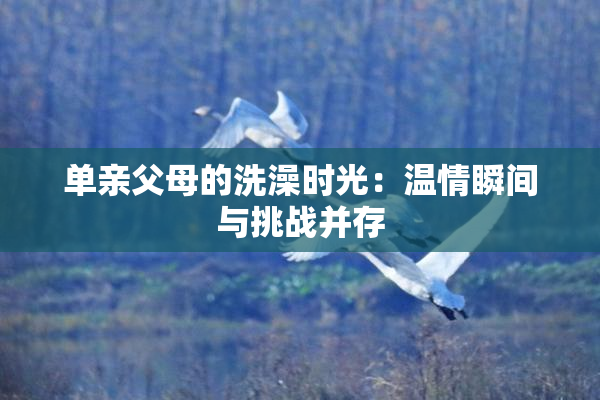 单亲父母的洗澡时光：温情瞬间与挑战并存