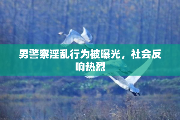 男警察淫乱行为被曝光，社会反响热烈