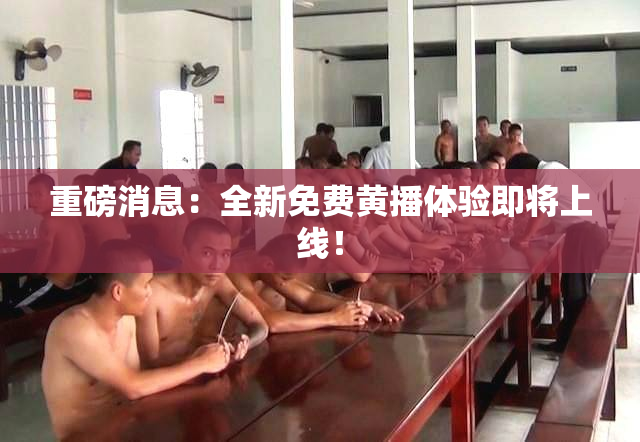 重磅消息：全新免费黄播体验即将上线！