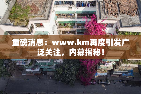 重磅消息：www.km再度引发广泛关注，内幕揭秘！