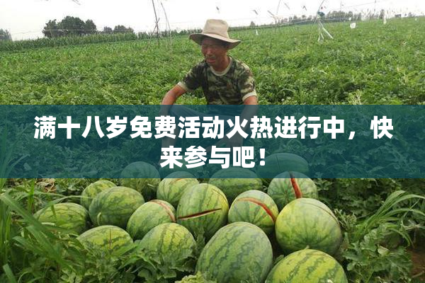 满十八岁免费活动火热进行中，快来参与吧！