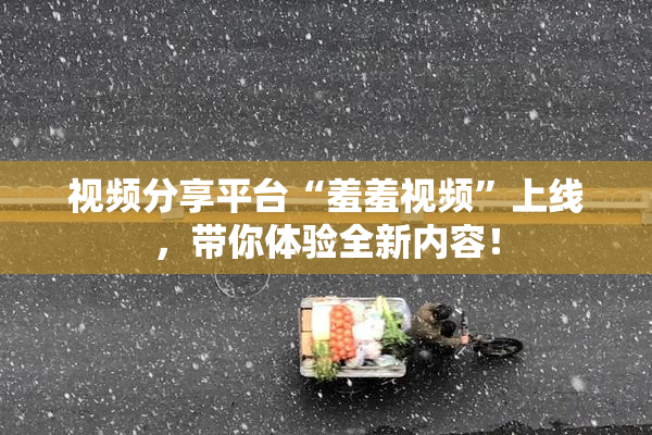 视频分享平台“羞羞视频”上线，带你体验全新内容！