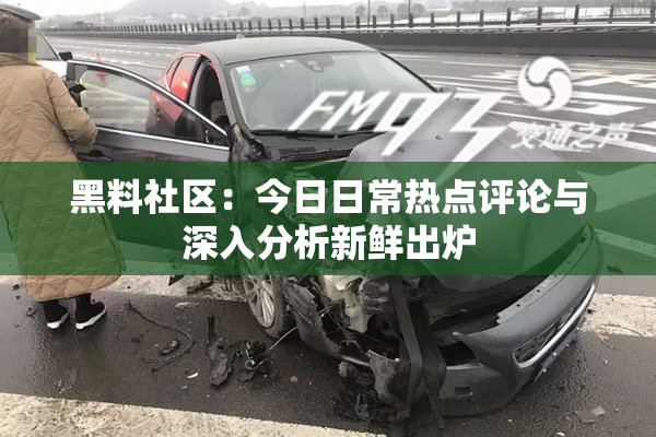 黑料社区：今日日常热点评论与深入分析新鲜出炉