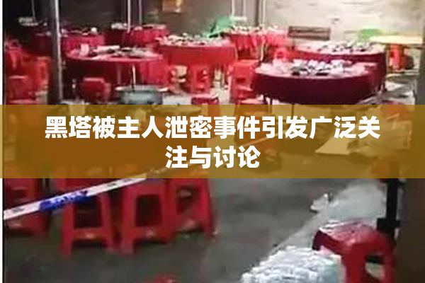 黑塔被主人泄密事件引发广泛关注与讨论
