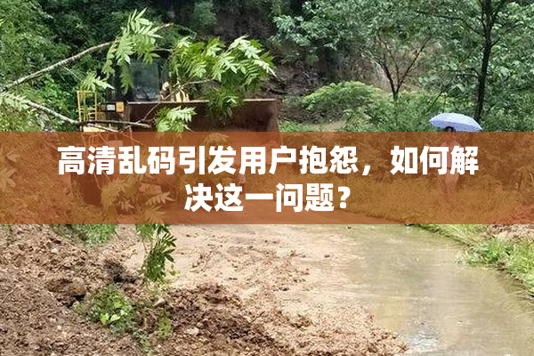 高清乱码引发用户抱怨，如何解决这一问题？
