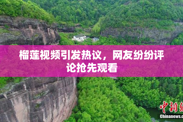 榴莲视频引发热议，网友纷纷评论抢先观看