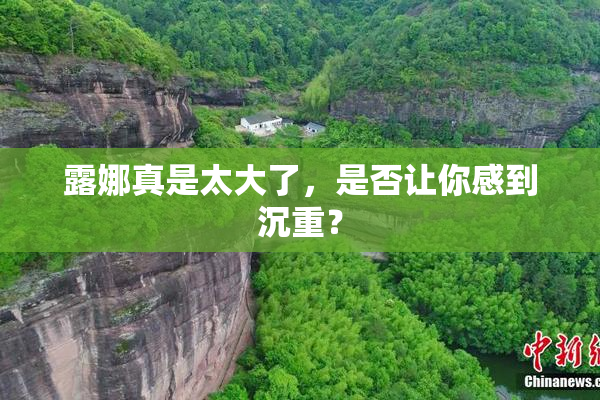 露娜真是太大了，是否让你感到沉重？