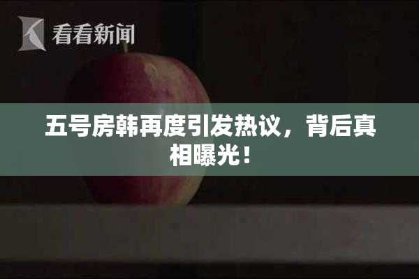 五号房韩再度引发热议，背后真相曝光！
