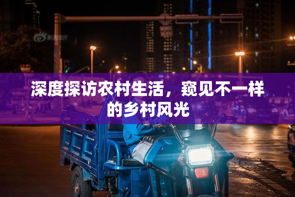 深度探访农村生活，窥见不一样的乡村风光