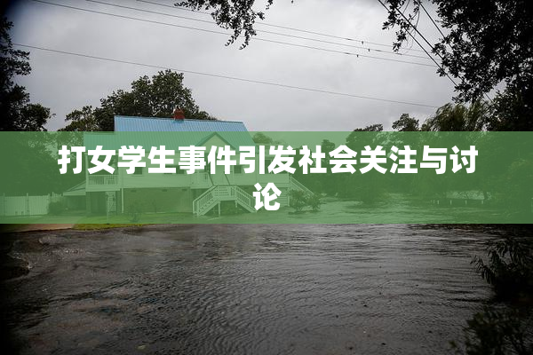 打女学生事件引发社会关注与讨论