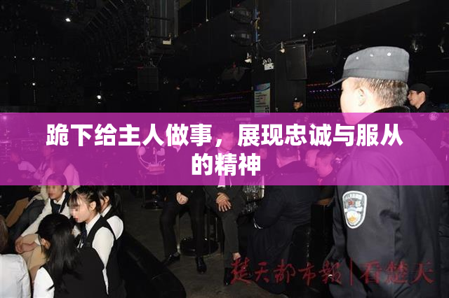 跪下给主人做事，展现忠诚与服从的精神