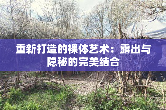 重新打造的裸体艺术：露出与隐秘的完美结合