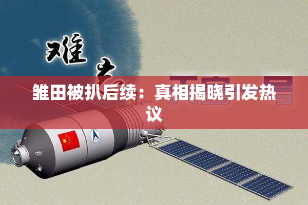 雏田被扒后续：真相揭晓引发热议