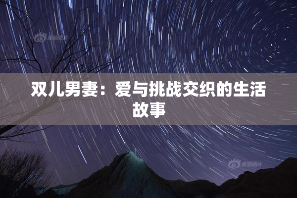 双儿男妻：爱与挑战交织的生活故事