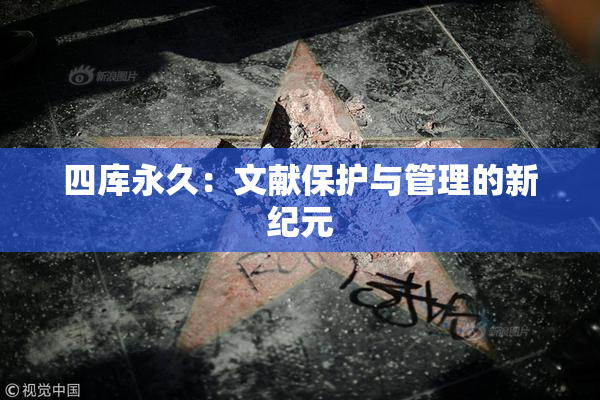 四库永久：文献保护与管理的新纪元