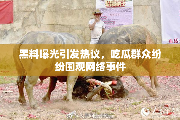黑料曝光引发热议，吃瓜群众纷纷围观网络事件